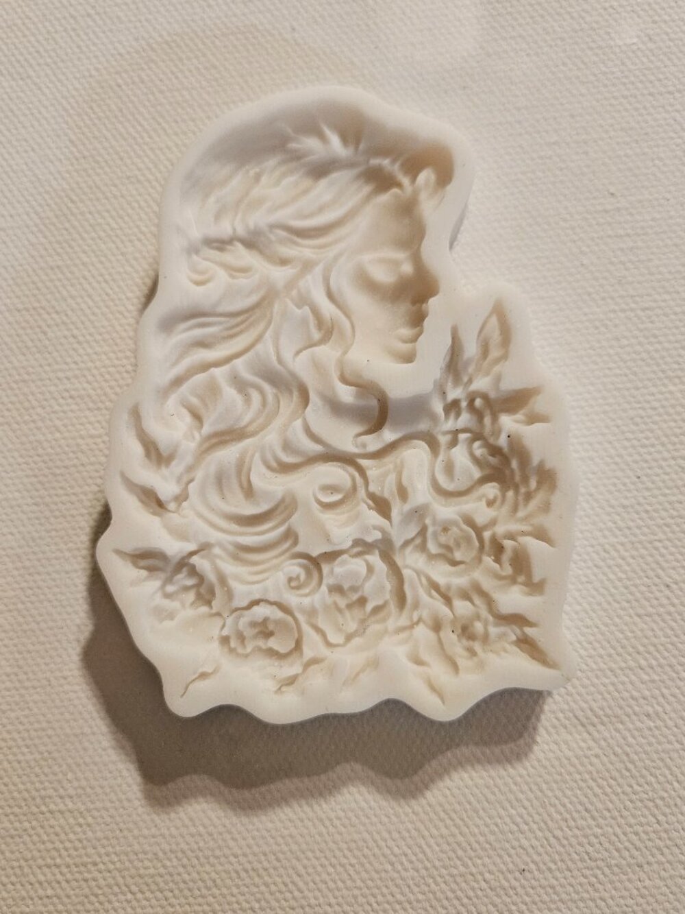 Floral Woman Silicone Mold